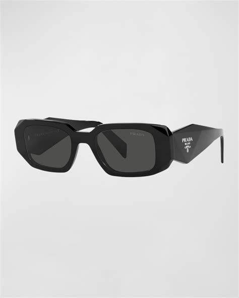 prada geometric rectangle acetate sunglasses|Prada round 51mm sunglasses.